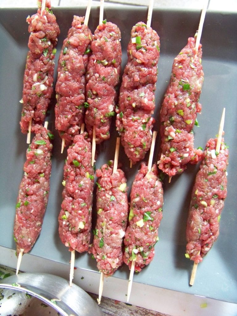 kefta brochettes de boeuf haché aux herbes