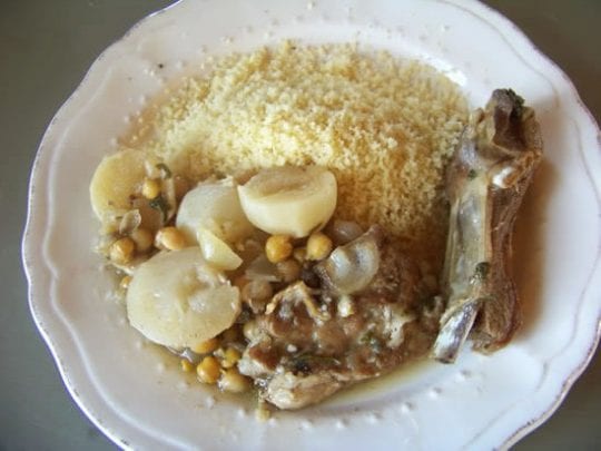 couscous aux navets et pois chiches